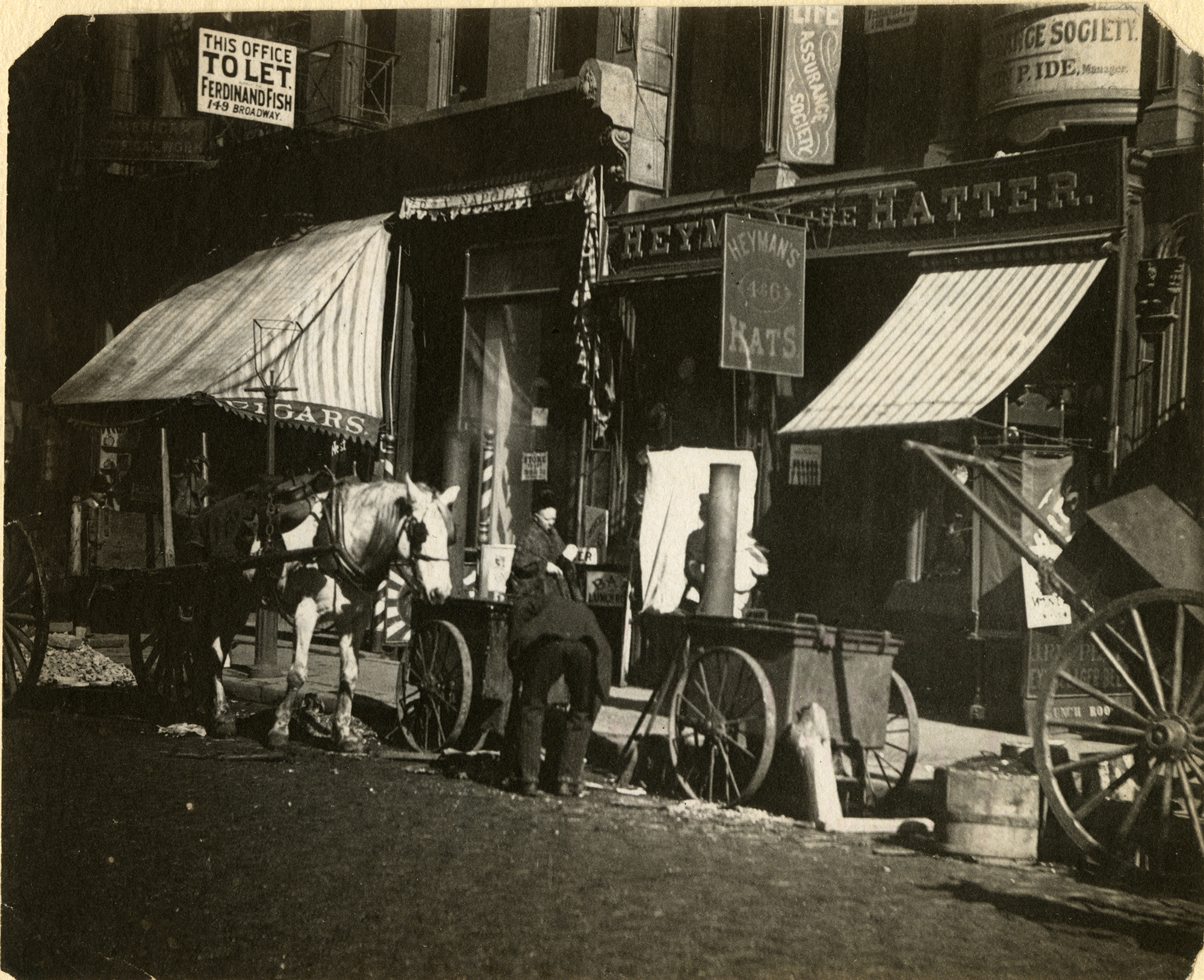Charles Gilbert Hine, Cortlandt Street. Courtesy of New York Historical Society. Charles Gilbert Hine, Cortlandt Street. Courtesy of New York Historical Society.