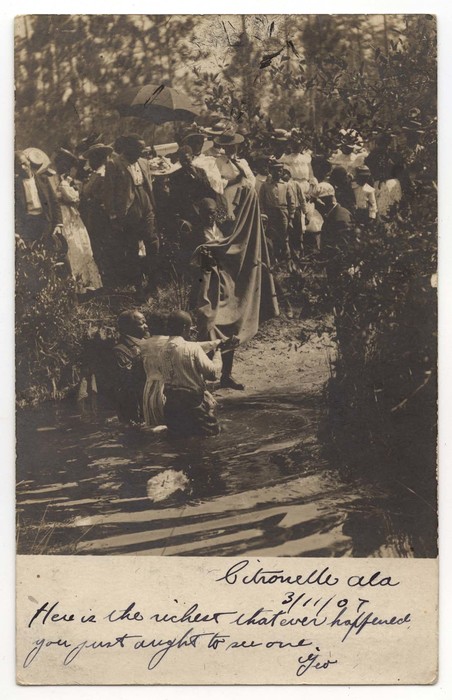 [River baptism, Citronelle, Alabama]