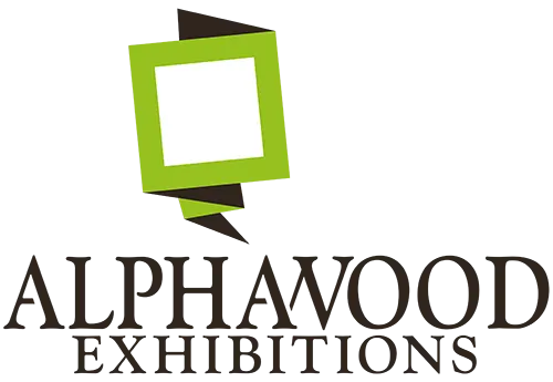 Alphawood Exhibitions logo.