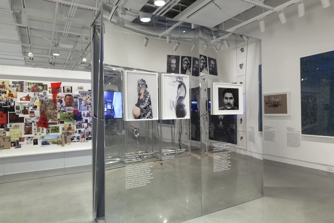 A photography exhibition featuring pregnant women. 