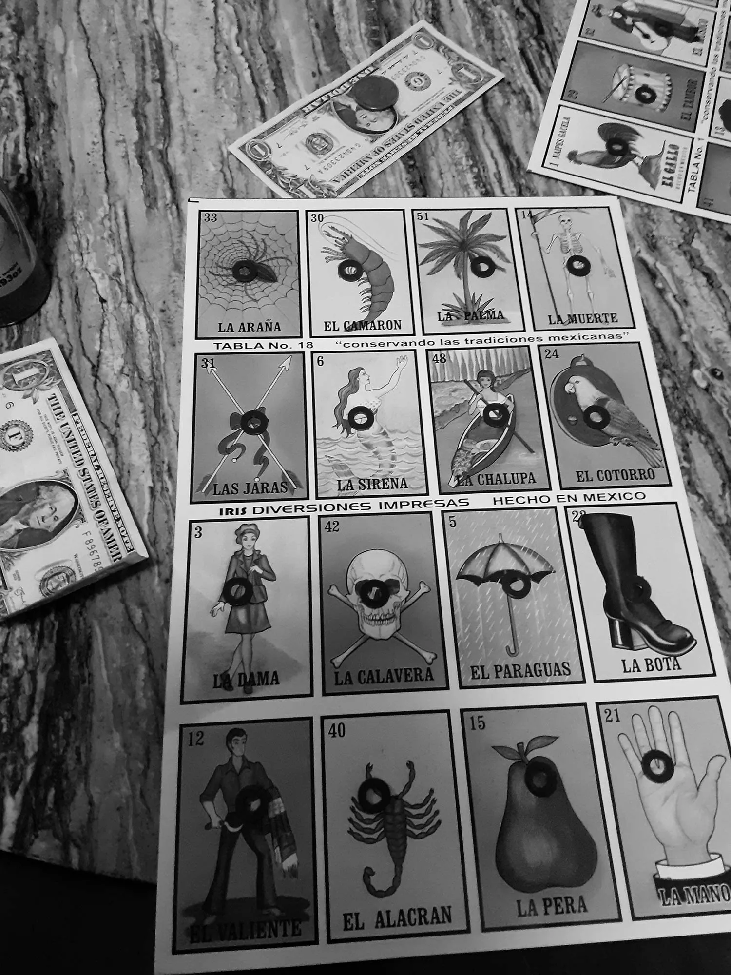 Image of the loteria game